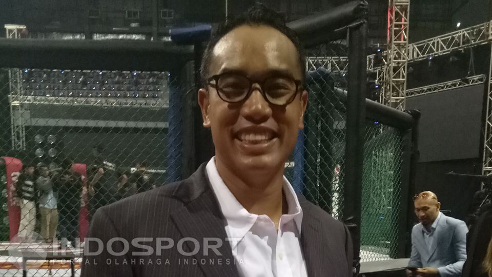 Ardi Bakrie senang dengan kemajuan MMA di Indonesia. Copyright: &copy; May Rahmadi/INDOSPORT